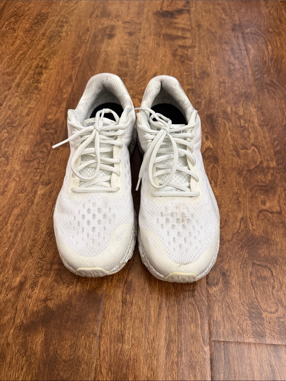 Under Armour Off-White Mesh Running Shoes - Picture 4 of 14